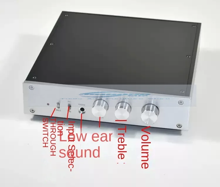 AV2 Tone Pre-Amplifier, Fever HiFi Pre-Amplifier 2 Inputs with Pass-Through and Headphone Amplifier DIY