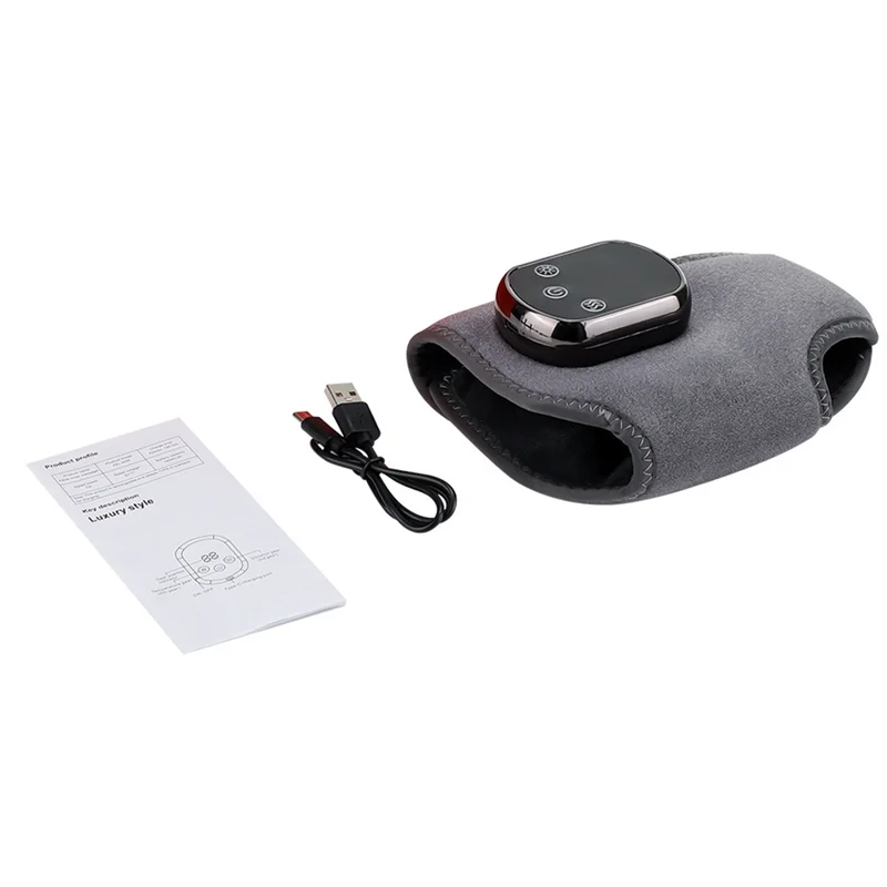 

Cordless Ankle Massager USB Rechargeable Heated Wrap Brace Warmers Heating Pad 5 Heat Level Settings