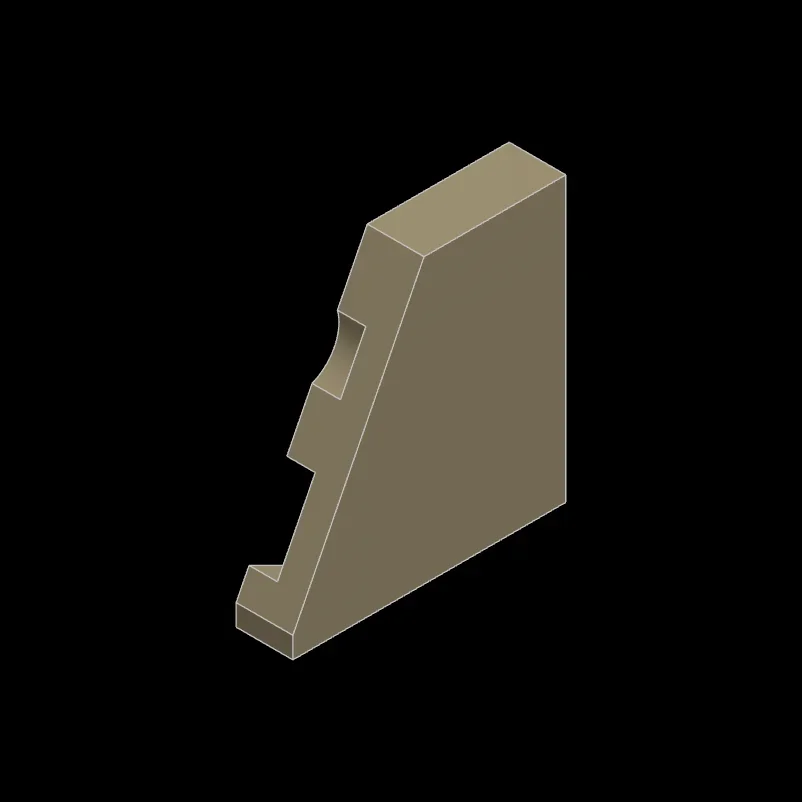 MOC 10PCS พิเศษเรียบแบนปราสาทกระเบื้อง 2x2 ซ้าย Building Blocks อิฐชุด D173B แผงอนุภาคของเล่นเด็กของขวัญเด็ก