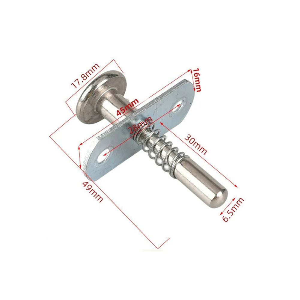 Loquet à Ressort en Acier avec 2 Vis de 6,5x45mm/0.26x1.77 Pouces, 1 Pièce