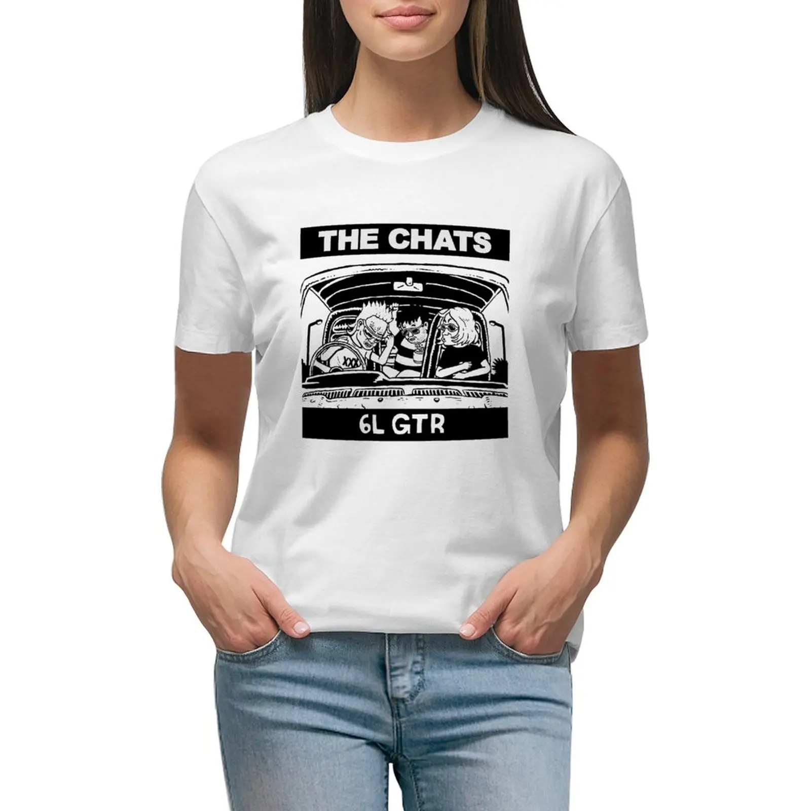 

Chats Chats Chats T-shirt plus size tops summer tops t shirt for Women