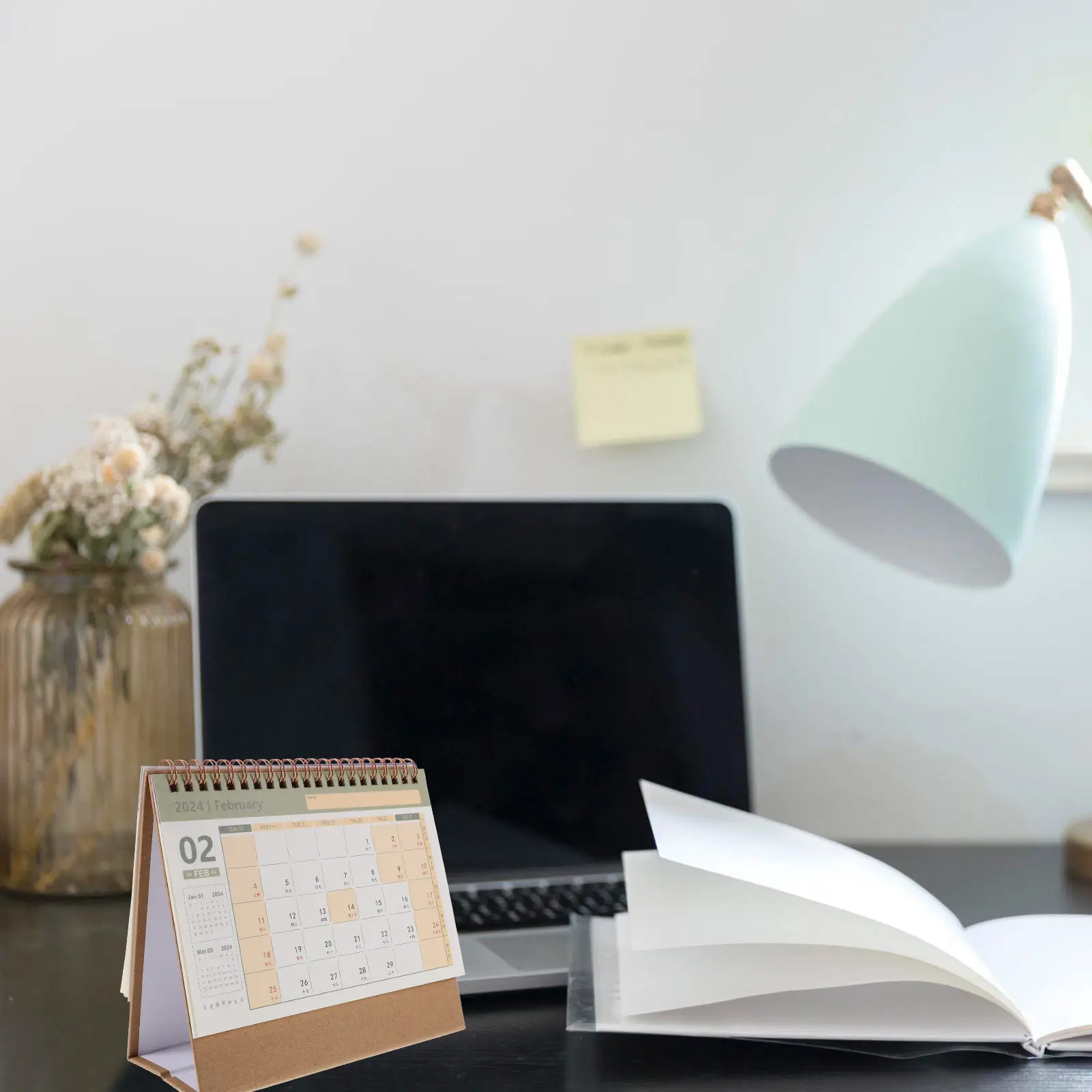 

Desk Daily Calendar Piano Aesthetic Small Block Office Desktop Decor Cute Blank