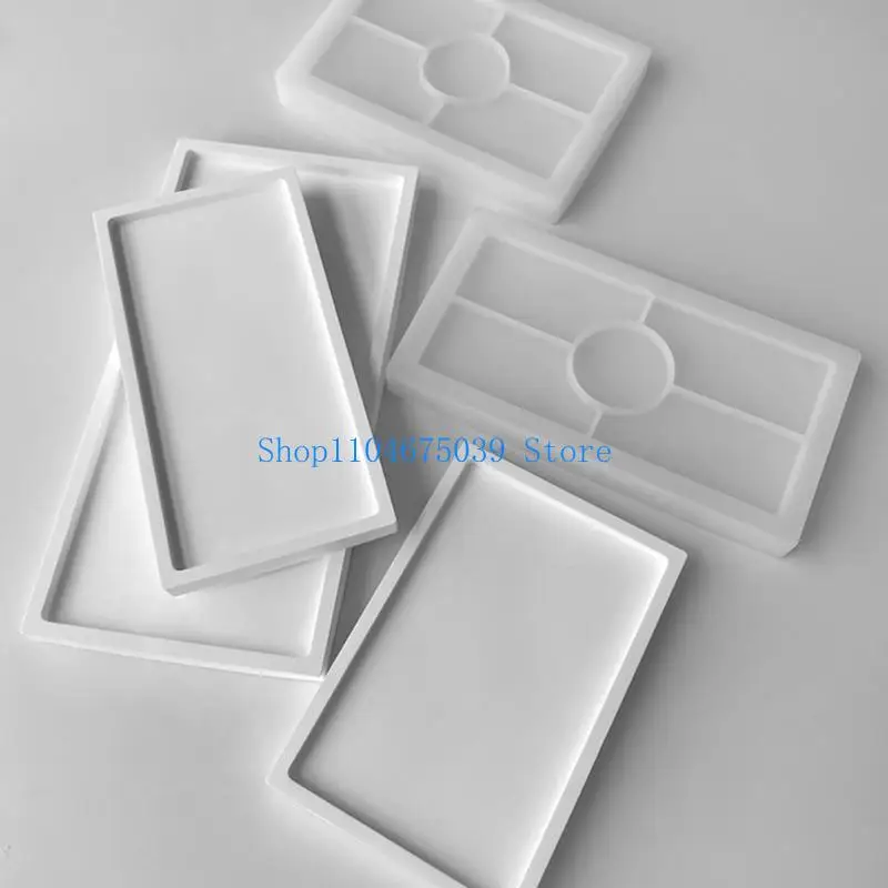 قوالب طبق مجوهرات مستطيلة 5ASD مادة السيليكون للسيليكون لصفقة صينية صب الراتنج #3