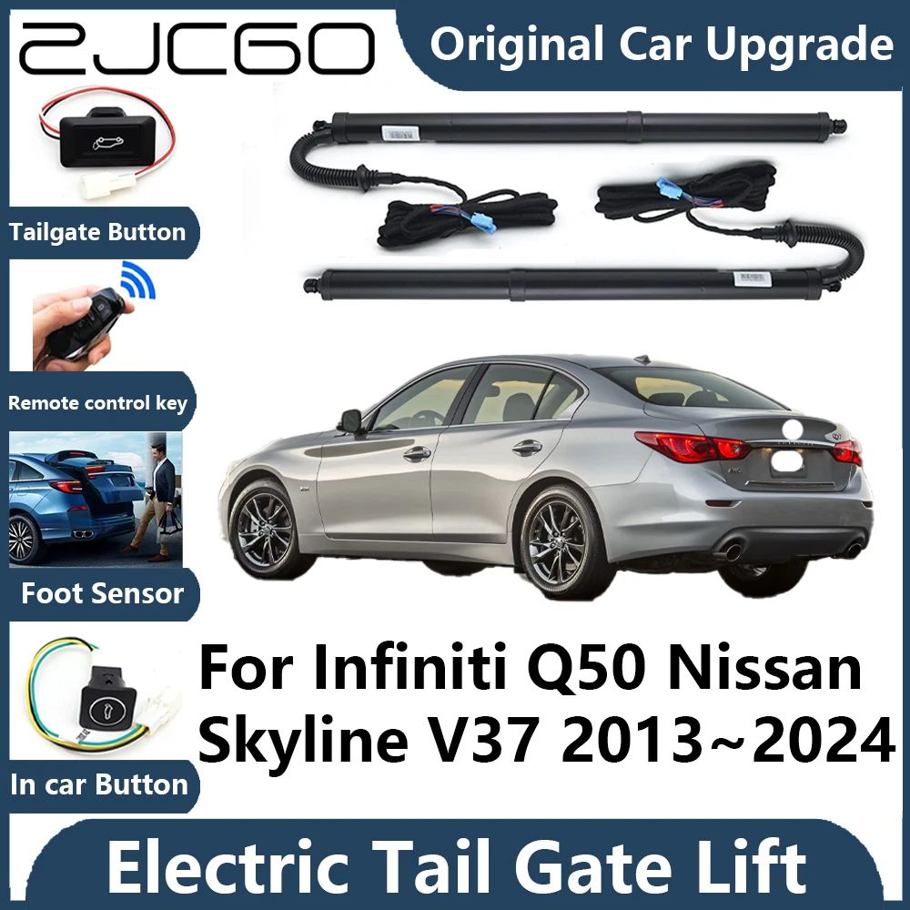 ZJCGO For Infiniti Q50 Nissan Skyline V37 Tailgate Electric Tail Gate Lift Prop Support Vehicle Power Rear Door Liftgate Strut