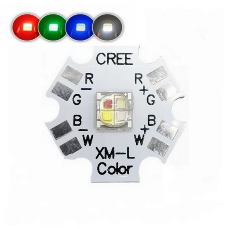 Highlight 10W RGBW LED lamp beads red green blue white CREE XML light-emitting patch Kerui 5050 stage wick