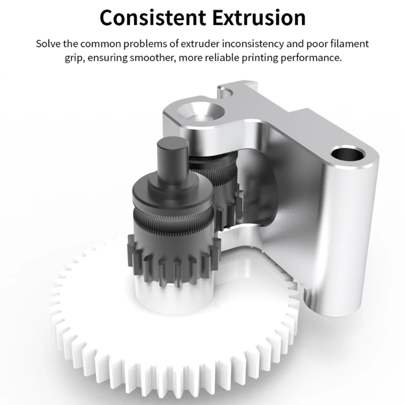 Precise Extrusion Head Gear Set Integrated Gear For 5M Printer Featuring Helical Corrosion Resistant Gears 1Set