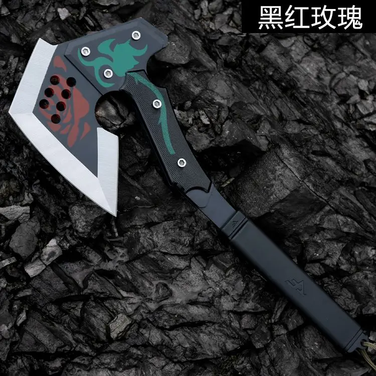 Outdoor Axe Cold Weapon CF Axe Knife, Chopping Firewood, Chopping Trees Self-Defense Multifunctional Fire Crossing Fire