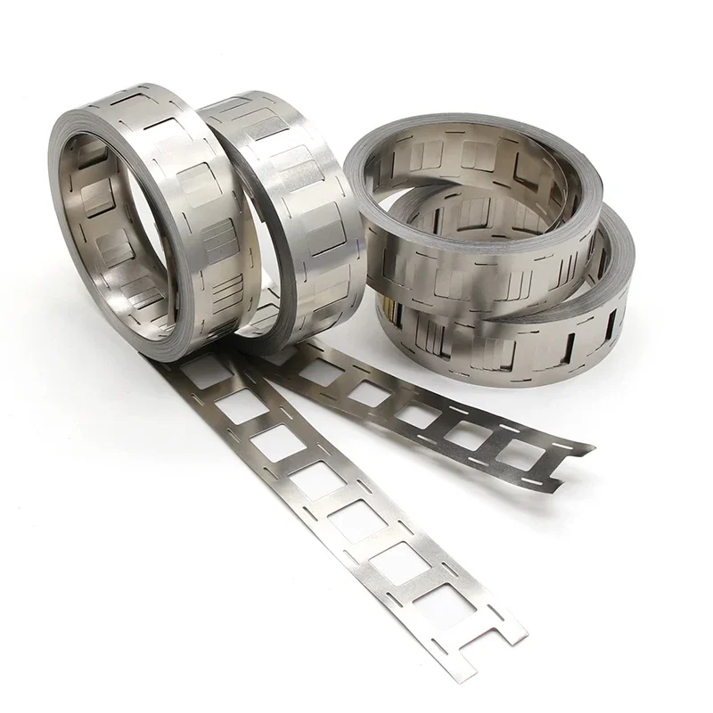 1 Roll 10m  2P 0.15*27mm Nickel Plated Steel Strip For 18650 Lithium Battery Pack Welding Tape Nickel Belt Nickel Strip