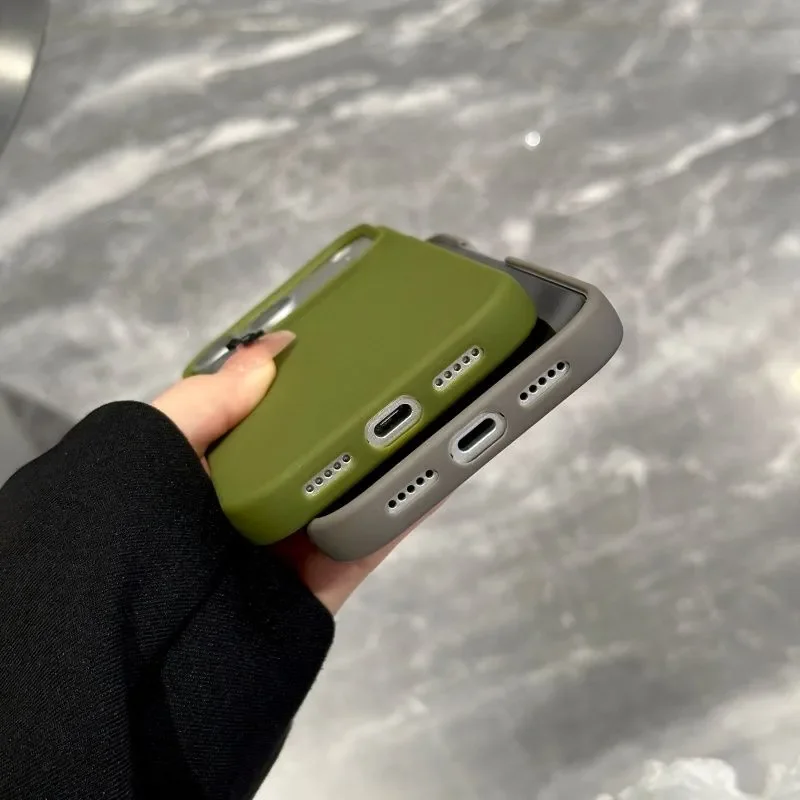 새로운 무광 솔리드 컬러 하프 랩 폰 케이스 (아이폰  - Phone Cases Rugged 리뷰 및 가격