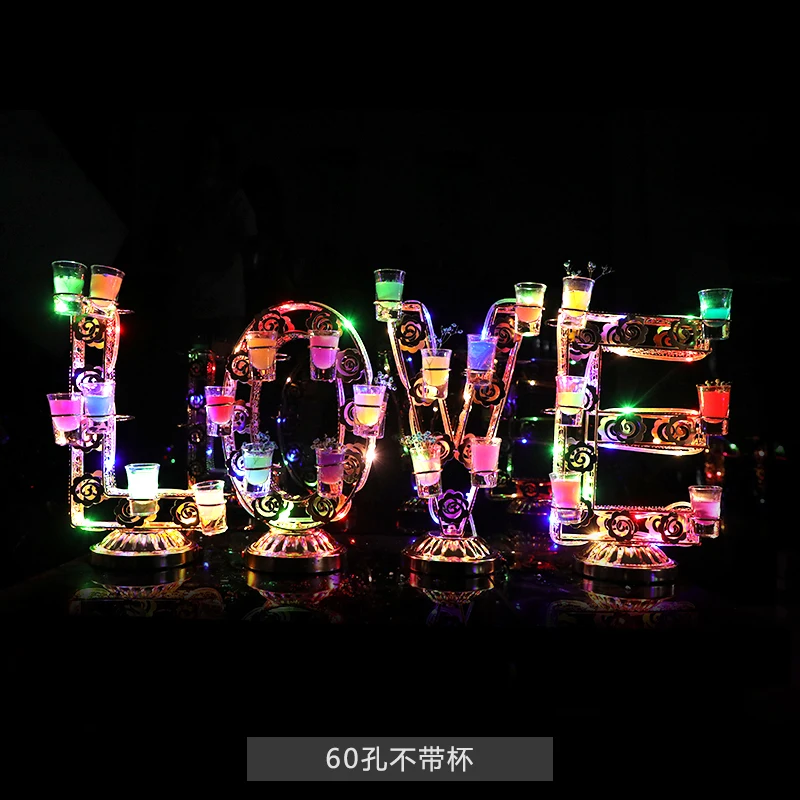 

Ferris wheel cocktail rack led luminous 520 bar clubhouse glass metal champagne wine rack bullet cup holder