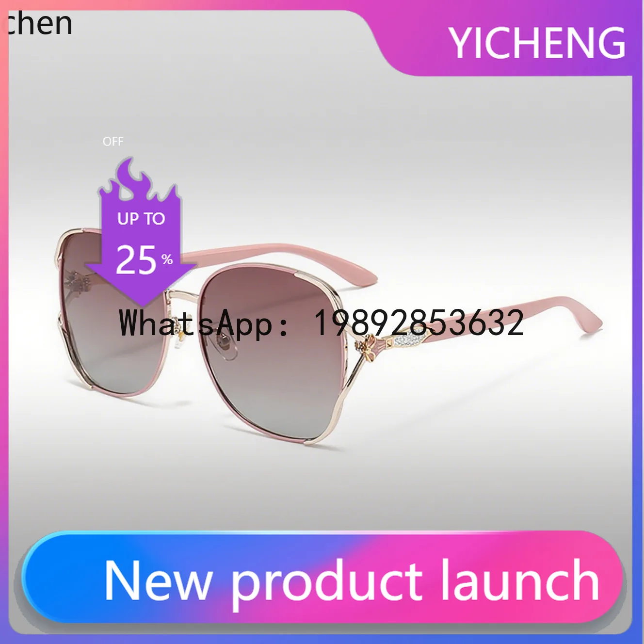 

ZZ women's new high-end sunglasses with sun protection and UV protection, personalized design