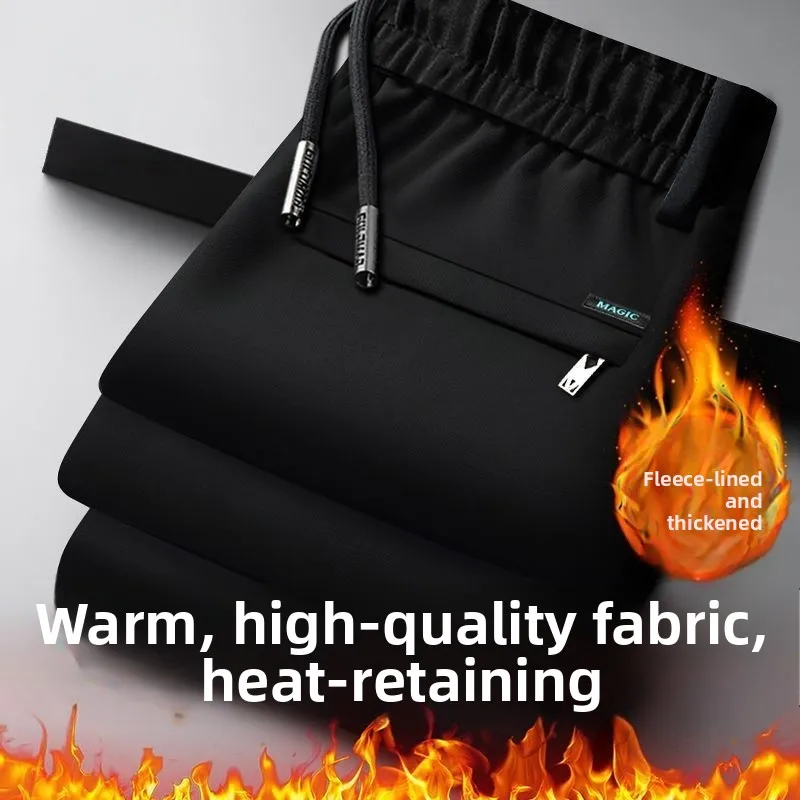 

Men's Work Pants Autumn Winter Fce Elastic Waist Loose Large Size Wear Resistant Dir Easy to Wear Faion Urban Sle