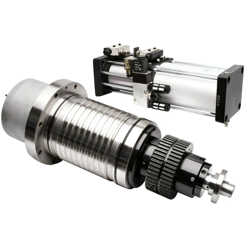 BT30/40/50 numerical control router machine tool spindle direct drive drilling tapping milling spindle belt drive