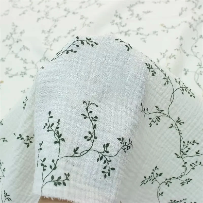 135x50 سنتيمتر لينة ملونة الأزهار القلب القطن مزدوجة الشاش النسيج ، ملابس الأطفال ، منامة ، ملابس المنزل النسيج الخياطة القماش