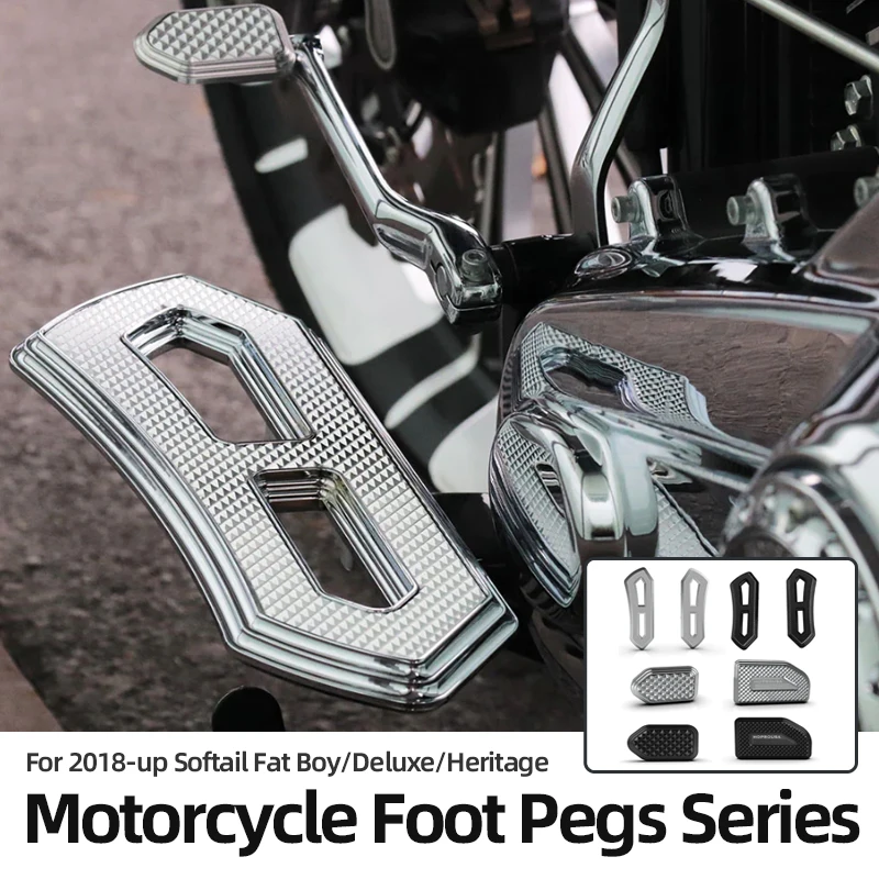 

Для Harley 2018-up Softail Fat Boy Deluxe Heritage мотоциклетные подножки подножки пассажирские половые доски переключения передач подножки