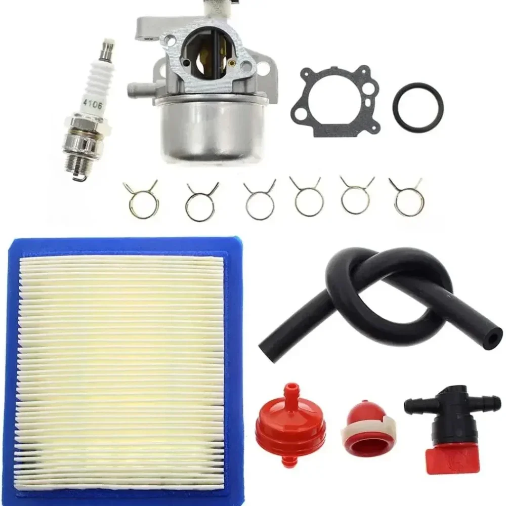 

Carburetor with Air Filter Kit for Briggs Stratton 799866 790845 799871 796707 794304 Toro Craftsman Engine Lawn Mower Carb