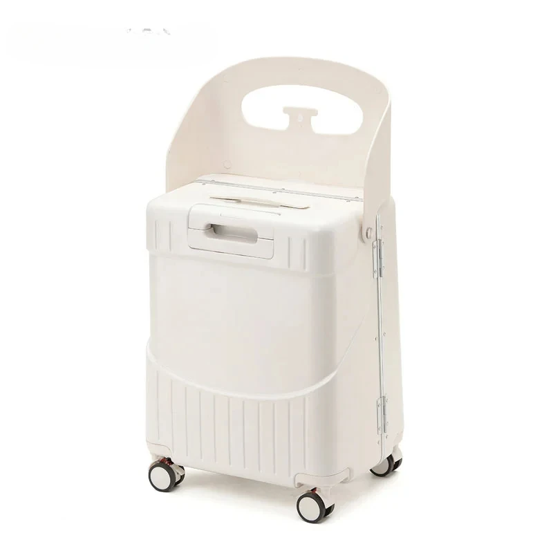 COLENARA ABS + PC Suitcase Multifunctional High-capacity Children Boarding Box 20 Inches Trolley Case Can Be Mounted Luggage