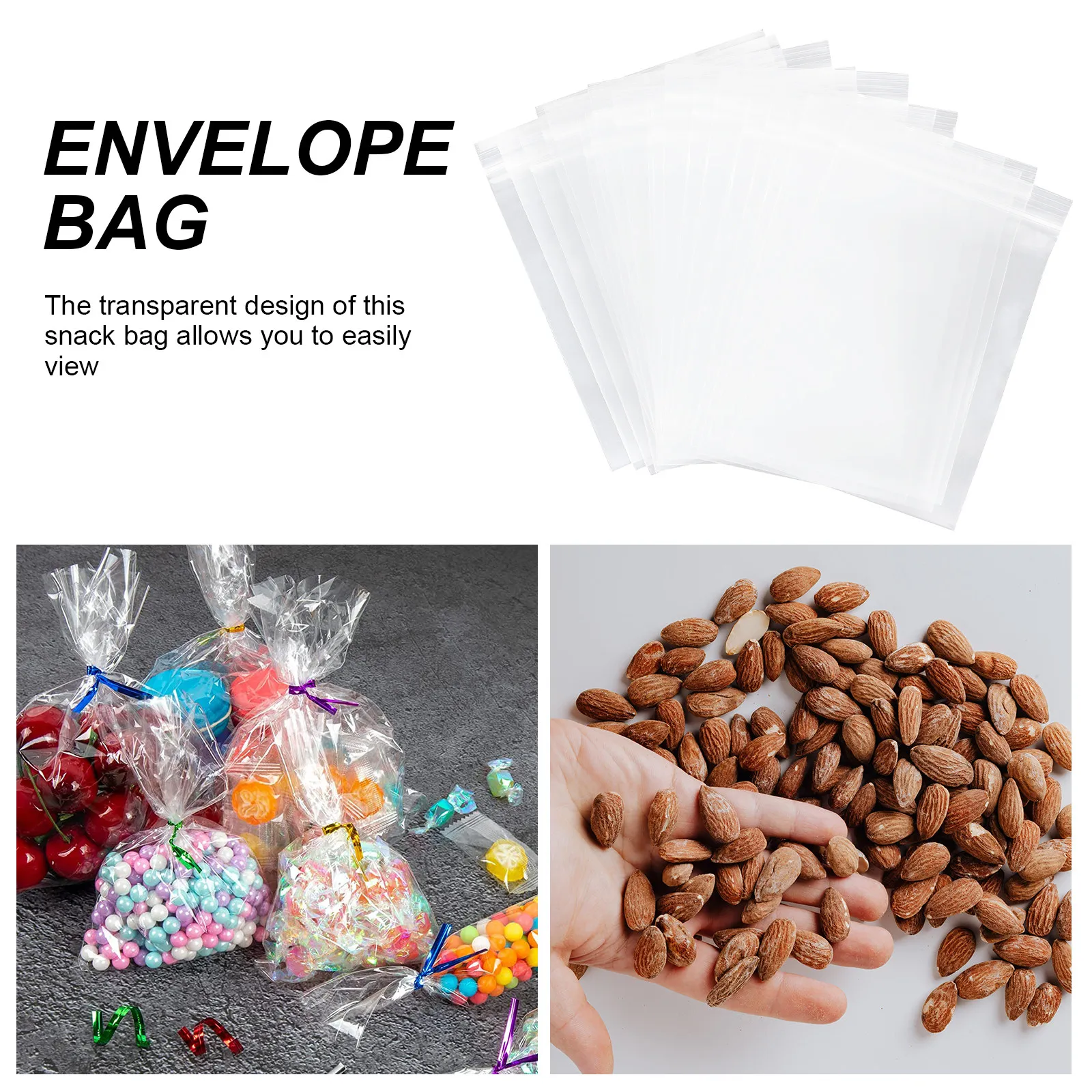 ถุงบรรจุภัณฑ์แบบมีแถบกาวในตัว  - Food Snacks Items บทวิจารณ์และราคา