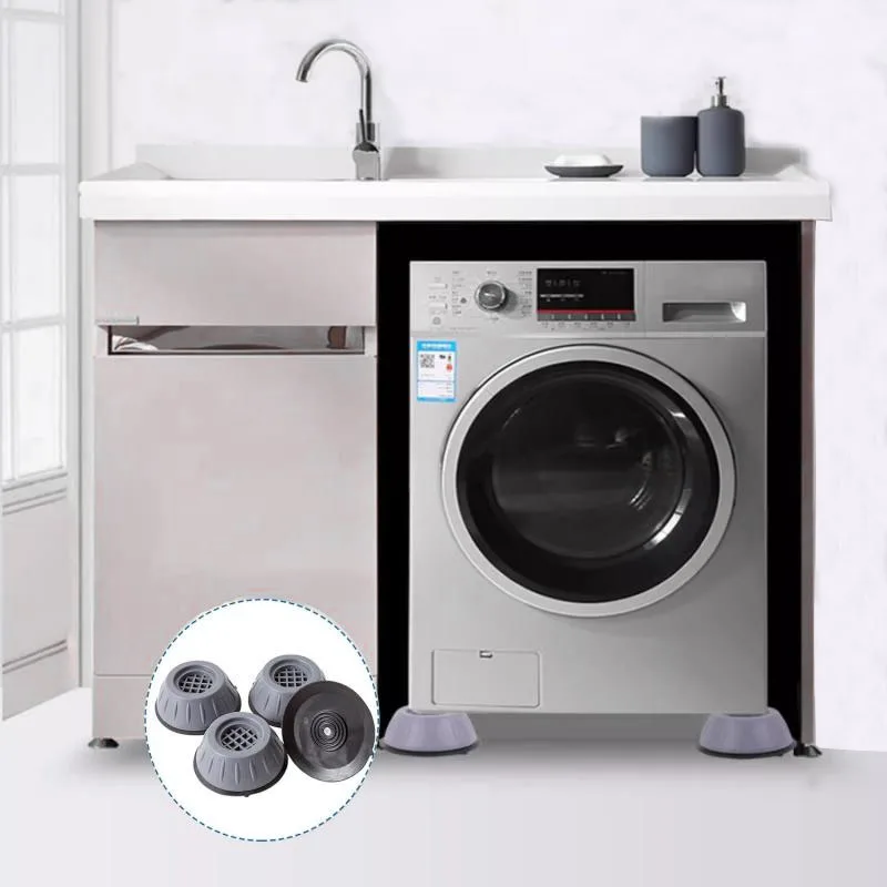 Anti Vibration Feet Pads Rubber Mat 3-8.5cm Slipstop Silent Universal Washing Machine Refrigerator Support Dampers Stand 4pcs