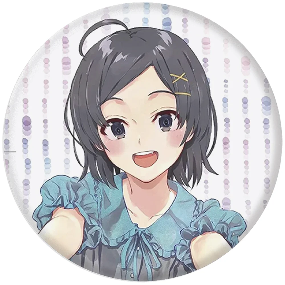58 mm Anime Ma jeunesse Commédie romantique est mauvais comme j'ai expiré ‌   SNAFU Cosplay COSTUME Badge broche SPTE fer blanc broche accessoire noël Gilf