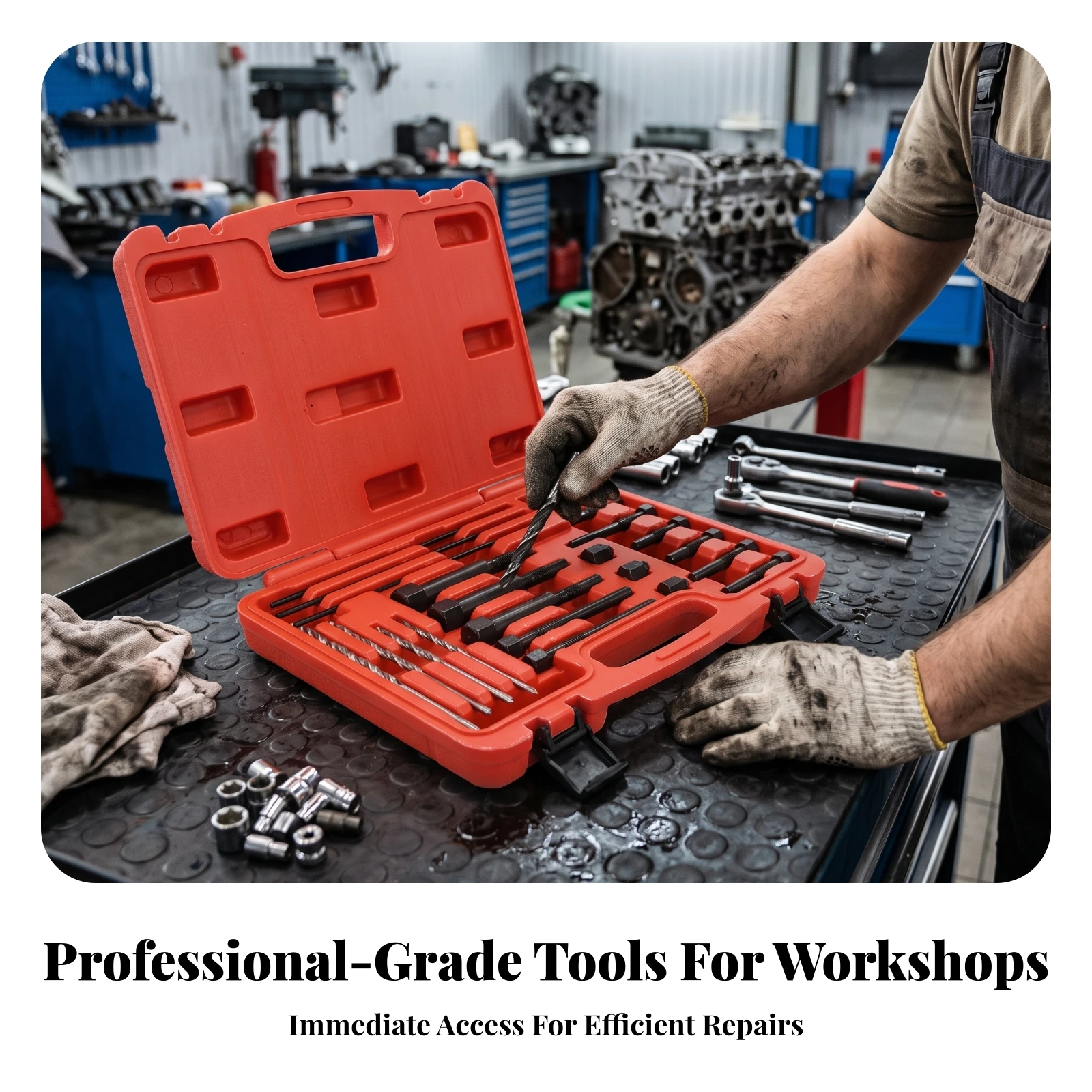 22 Pieces Glow Plug Removal and Thread Repair Set Professional Glow Plug Thread Repair Set Tools Blow-Molded Long-Lasting