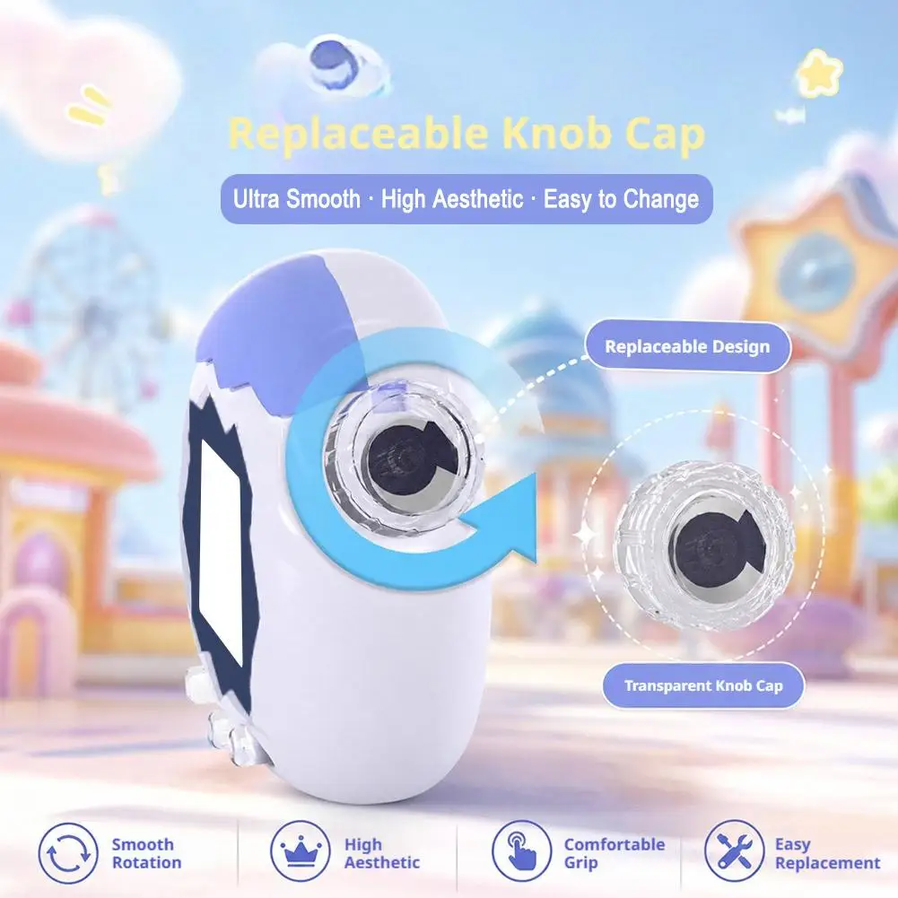 For Tamagotchi Paradise Replacement Button Set Transparent Rotatable Knob Cap Virtual Pet Toy Accessories