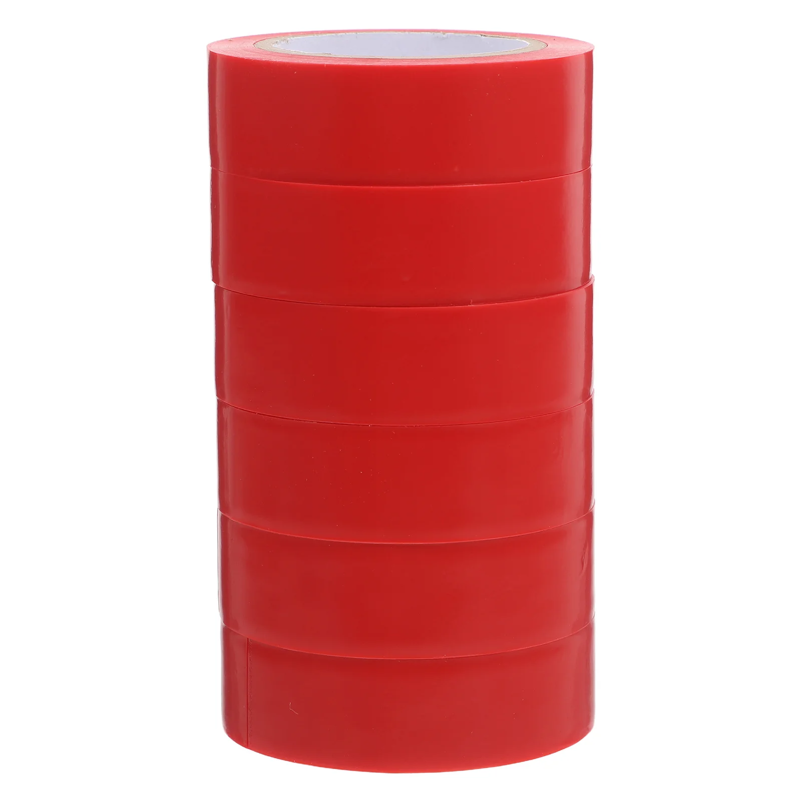 

6 Rolls Red Electrical Tape Wire Harness Insulation Heavy Duty PVC Cable Protection Repair Multicolor Flexible Heat Resistant