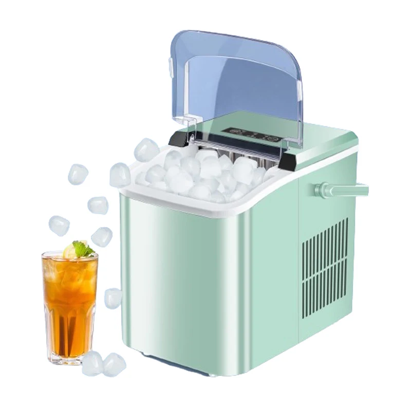 Ice Makers Countertop Home Kitchen Bar Carry Handle 2 Sizes Icecube Portable Ice Machine