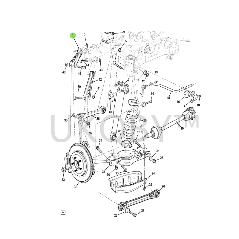 23214245 Suitable for Ca di ll ac ATSATSLXTSCTS rear upper suspension rear swing arm rear axle pull rod