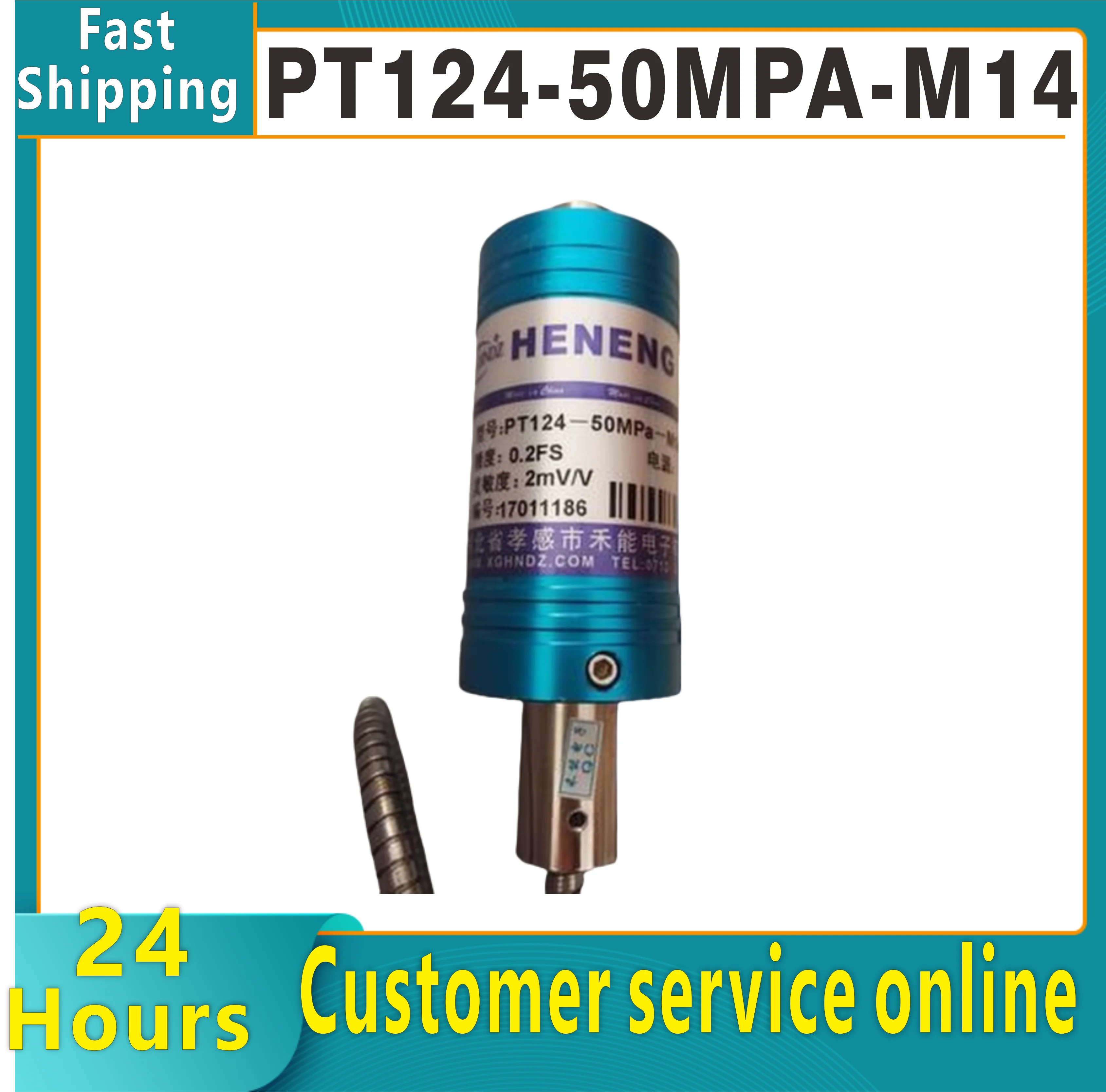Original PT124-50MPA-M14 * 1.5-2mV/V HENENG High Temperature Melt Pressure Sensor