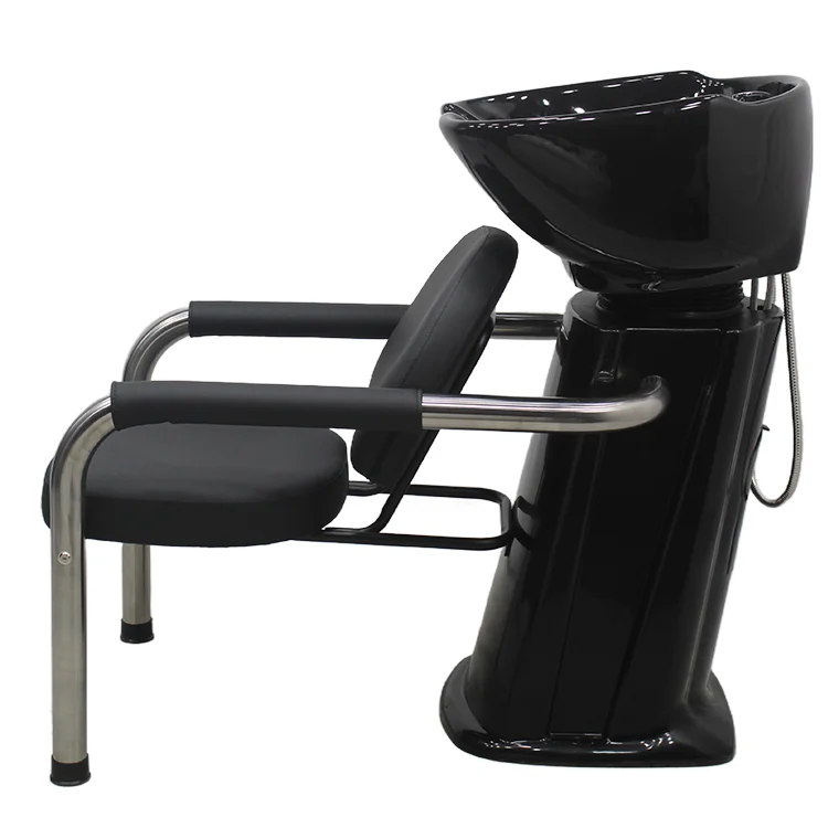 Cheap Portable Luxury Barbershop Equipment Shampoo Backwash Hair Washing Chair Shampoo Bed for Salon - view 3