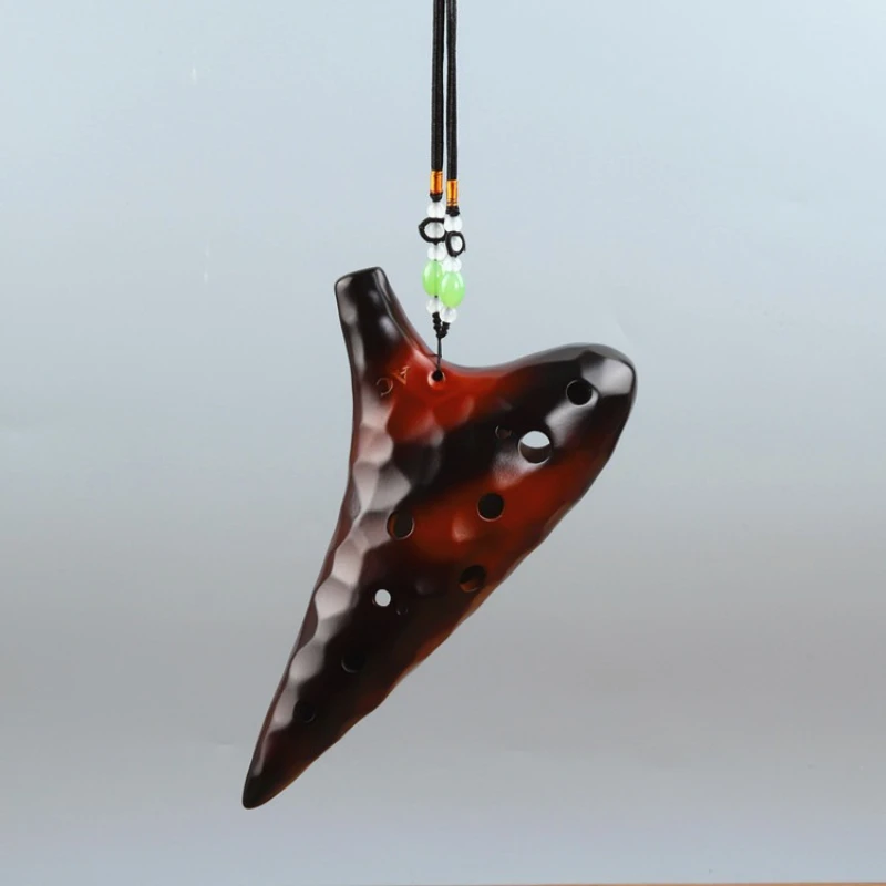 

12-луночный альт C-ключ, окарина, доломит, керамическая флейта ручной работы для взрослых и детей, профессиональная игра, окарина, традиционные инструменты Орфа