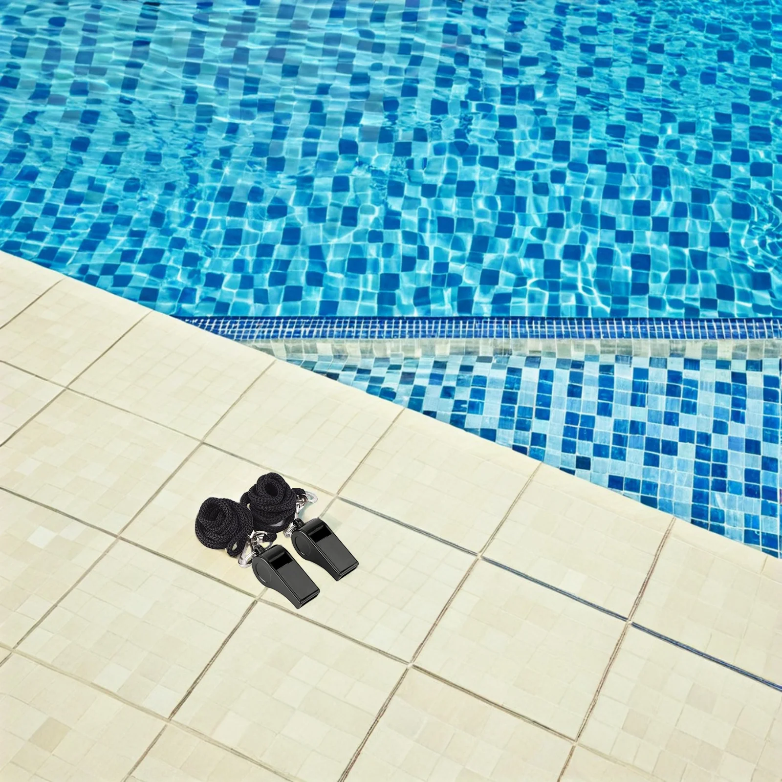 8 قطعة صافرة الحبل قسط المعادن صفارة إنقاذ بصوت عال تنبيه السلامة للرياضة في الهواء الطلق حكم التدريب في حالات الطوارئ #6