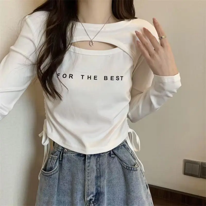 2024 Pink Tshirts Sexy Female Tops with Print Clothes Crop Tees Goth 90s Vintage Women's T Shirts Aesthetic Korean Fashion Xxl O