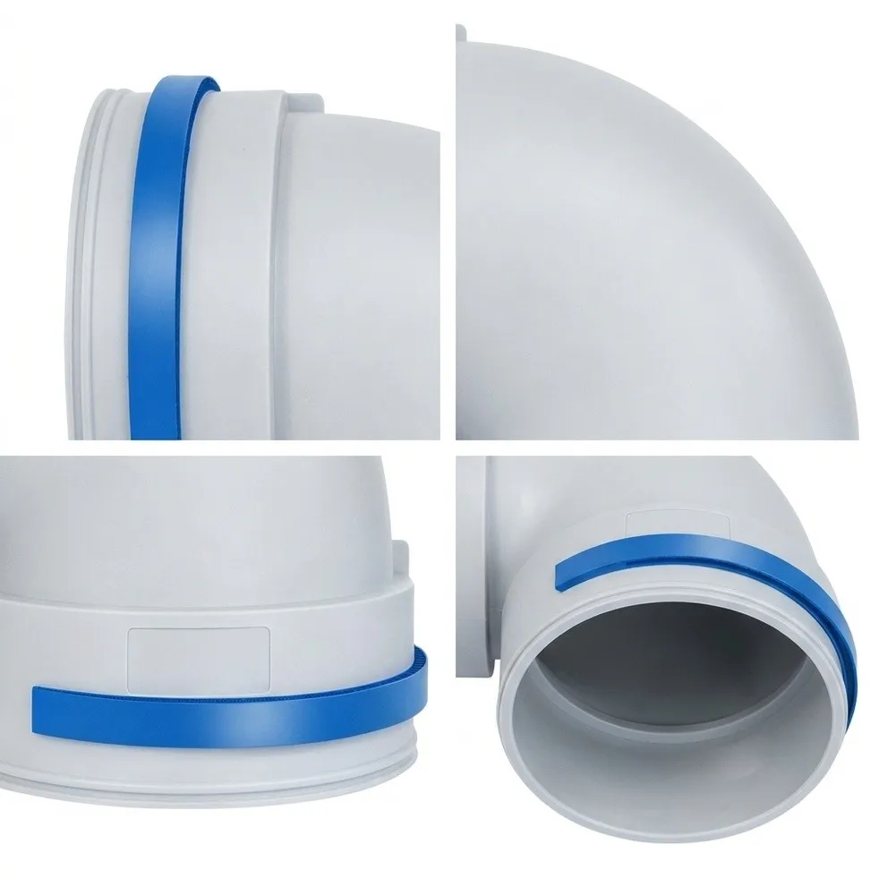 For HVAC Installation Air Box Connector Adaptable For Various Applications Buckle Installation Elbow High Pressure Tolerance
