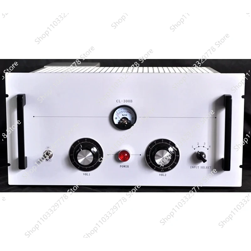 AC filament high-power 300B direct heating single-ended amplifier, maximum output power: 14W×2 (8Ω, 1KHZ, 10% distortion)