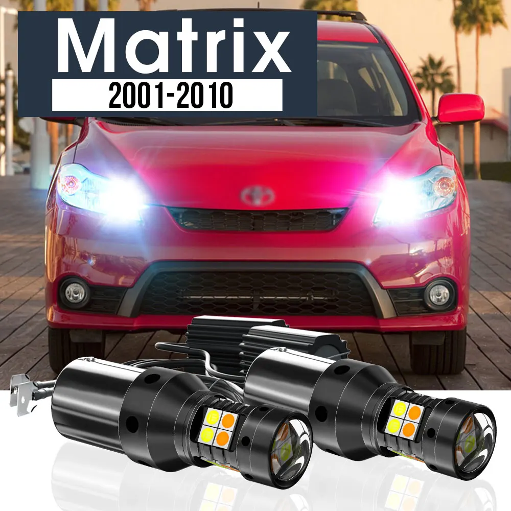 

2x LED Dual Mode Turn Signal+Daytime Running Light Blub DRL Canbus Accessories For Hyundai Matrix 2001-2010 2005 2006 2007 2008