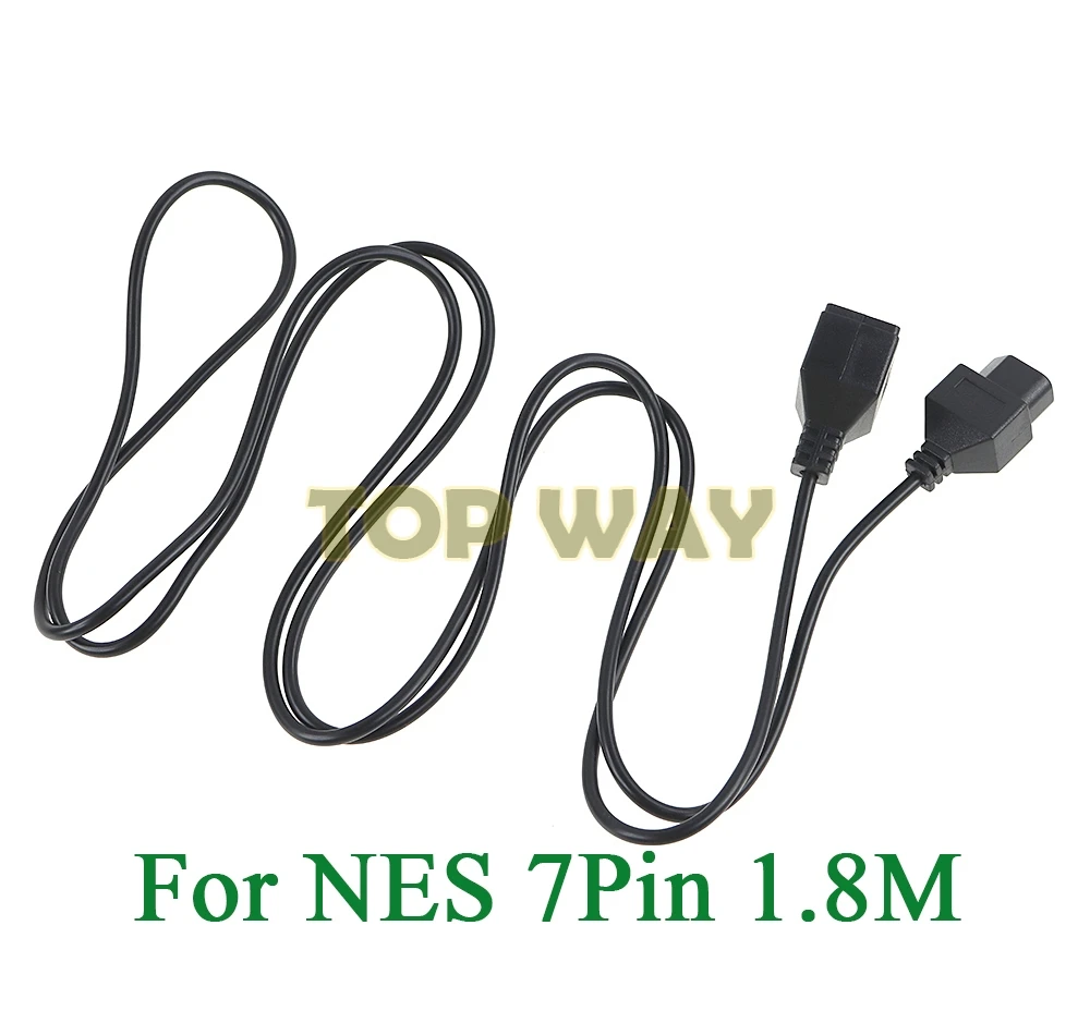 

50PCS 1.8M 7PIN Extension Cable Cord For Nintendo Classic Mini NES Lead Game Controller For NES Game 7 Pin