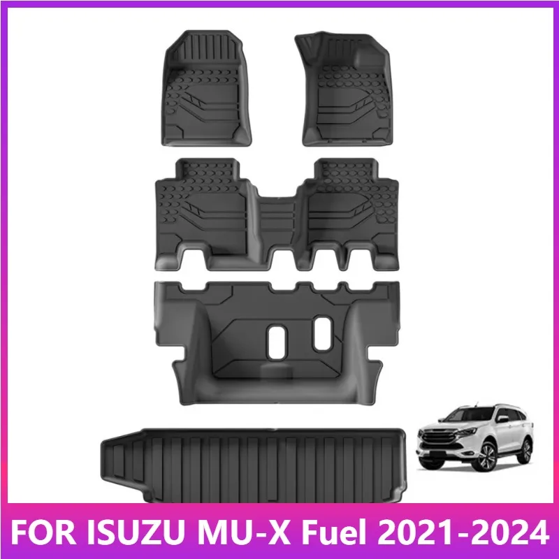 

RHD для ISUZU MU-X Fuel 2021-2024 правый руль TPE 3D автомобильные коврики для багажника аксессуары коврик для ног без запаха лоток водонепроницаемый