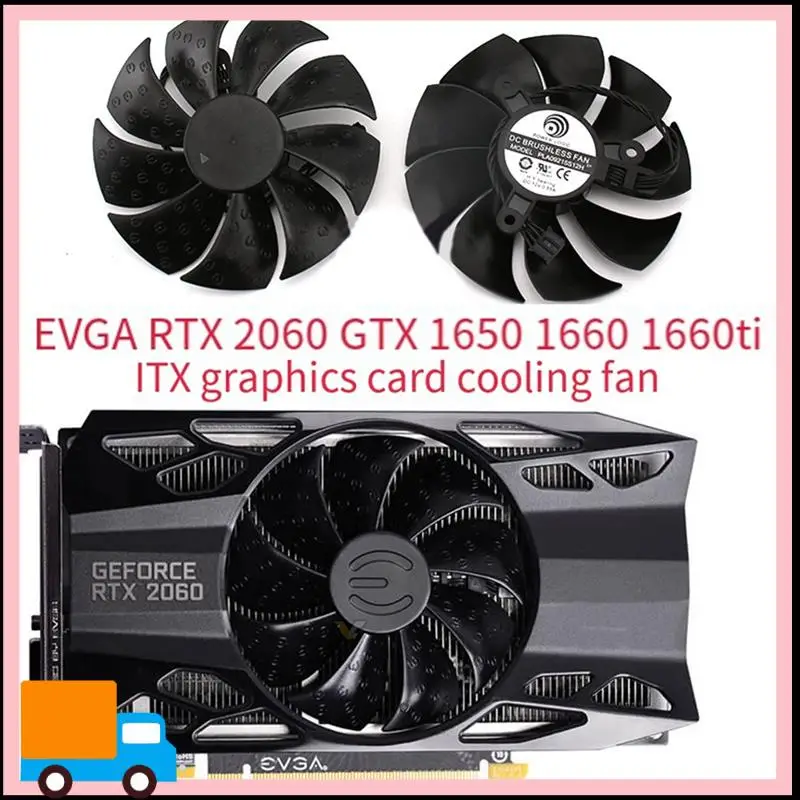ITX بطاقة الفيديو مروحة التبريد PLA09215S12H GTX 1650 GPU مروحة ل EVGA GTX 1660 Ti SC الترا الألعاب بطاقة الرسومات مروحة سهلة التركيب #2