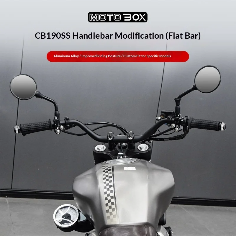 【Premium】For Honda CB190SS modified bikes – Xiao Yan handlebar, adjustable aluminum alloy handlebar post accessory