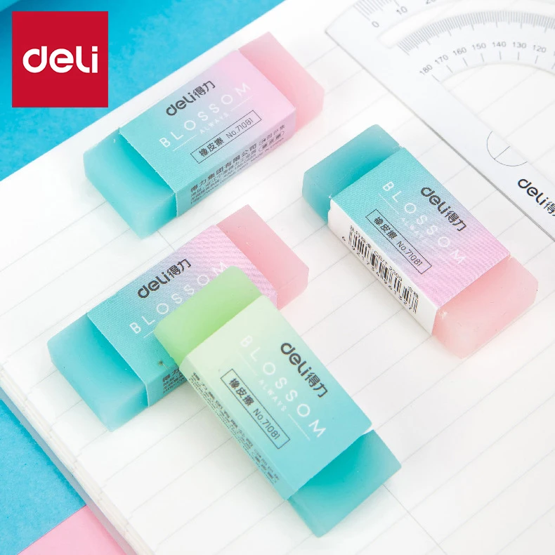 

1/5/10/30pcs Deli Creative Jelly Eraser Pupils Exam Pencil Eraser Children's Stationery Painting Sketch Eraser School Kawaii