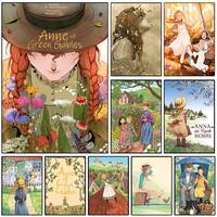 A-Anne Of Green G-Gables Poster Art With Prints Home Bedroom Living Room Decoration Gift
