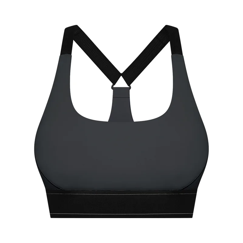 Customized LOGO women's new adjustable shoulder straps shockproof gathering running sports fitness cycling yoga vest