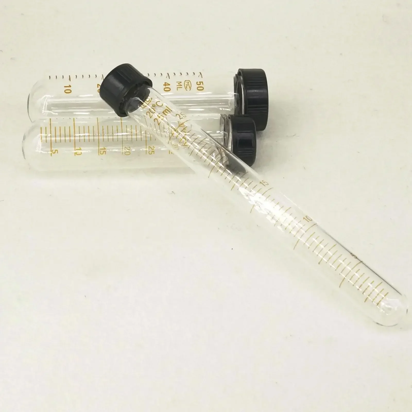 5ml/10ml/15ml/20ml/25ml/30ml/50ml Lab Clear Glass Test Tube Round Bottom With Cap