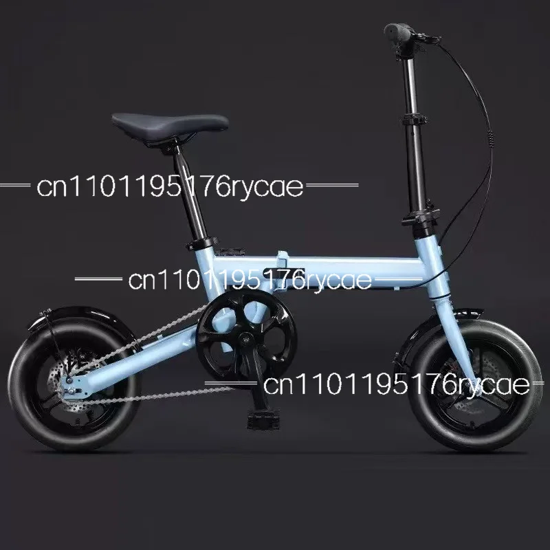 Small folding bicycle portable single speed college student male and female adolescent bicycle 12 inch small car