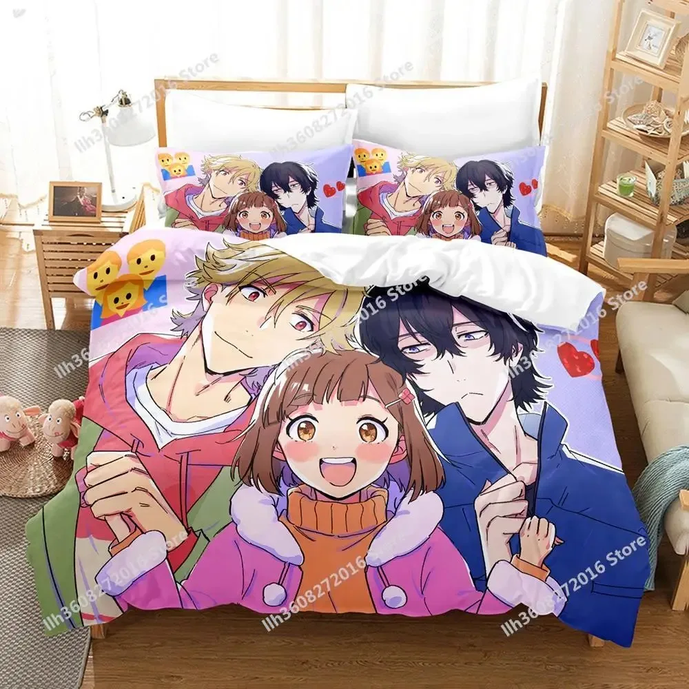 

Anime Buddy Daddies Bedding Set Single Twin Full Queen King Size Teenager Bedroom Sheet set 3D Print Anime bed sheet set