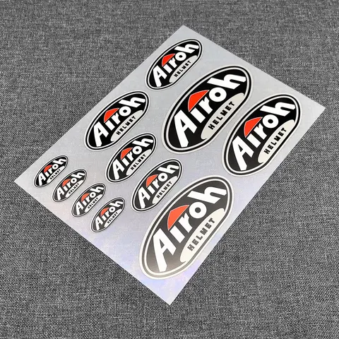 11 Pcs  AIROH Helmet Sticker Sets High Quality Printed and Cut Decal Motorcycle Stickers