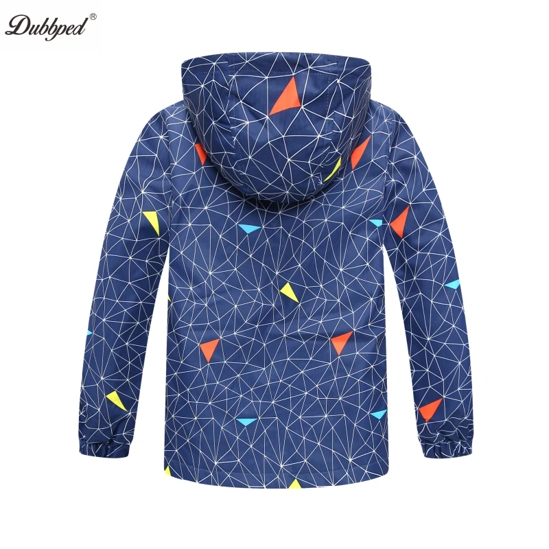 Dubbped 2023 Winter New Boys Jackets Spring Autumn Winter Children Coats Waterproof Windproof Plush Thicken Girls Clothes 5-14Y