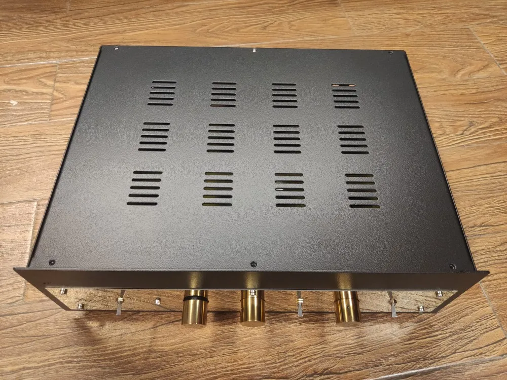 Hifi Iron Tube Amplifier Chassis Audio Preamplifier 3 Knob Versions DIY Box 430x120x320mm for Jadis view 3